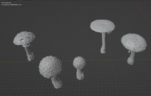 Load image into Gallery viewer, Mushroom Pack 1 Commercial License STL (13 Mushrooms)