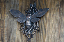 Load image into Gallery viewer, Copper Cicada Wall Hang 7in Height 8in wide