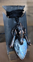 Load image into Gallery viewer, Coyote Skull on Moonstone