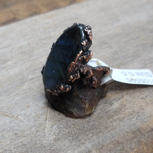 Copper Ring Labradorite 5.5