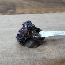 Load image into Gallery viewer, Copper Ring Amethyst cluster size 8.0