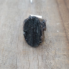 Load image into Gallery viewer, Copper Ring Black Tourmaline size 8.5