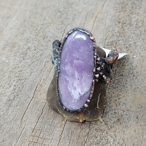 Copper Ring Charoite size 8.5