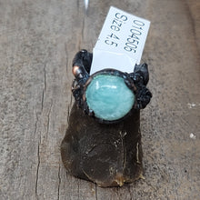 Load image into Gallery viewer, Copper Ring Amazonite size 4.5