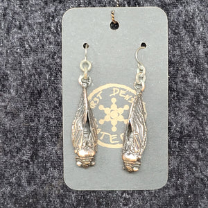 Copper Earrings Cicadas