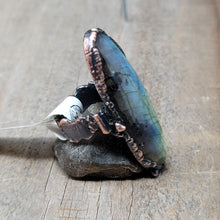 Load image into Gallery viewer, Copper Ring Labradorite 7