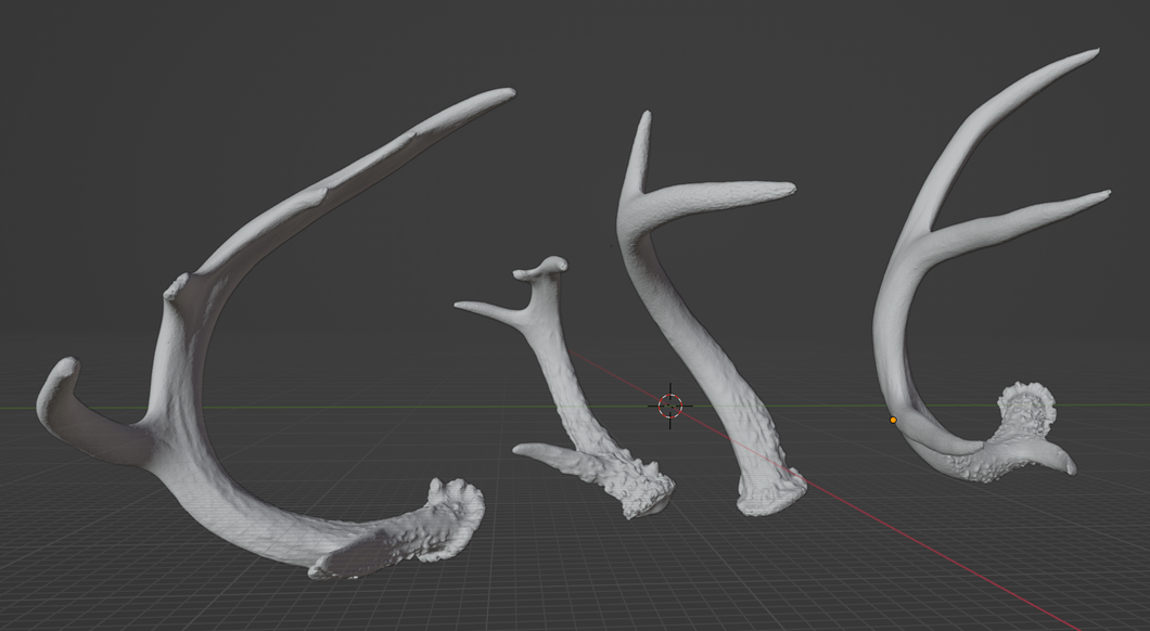 Antler Pack 3D printable STL file for jewelry making and electroforming projects