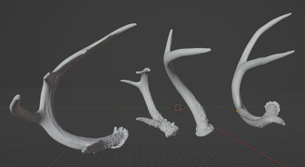 Antler Pack 3D printable STL file for jewelry making and electroforming projects