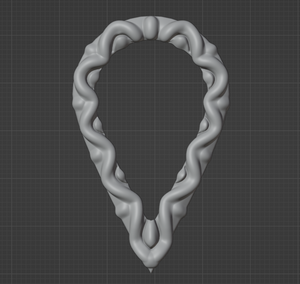 Chaos bit #33 Jewelry Embellishment 3D Printable STL