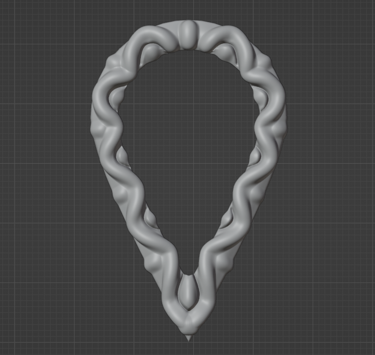 Chaos bit #33 Jewelry Embellishment 3D Printable STL