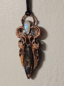 Celestial Veil (moonstone and labradorite)