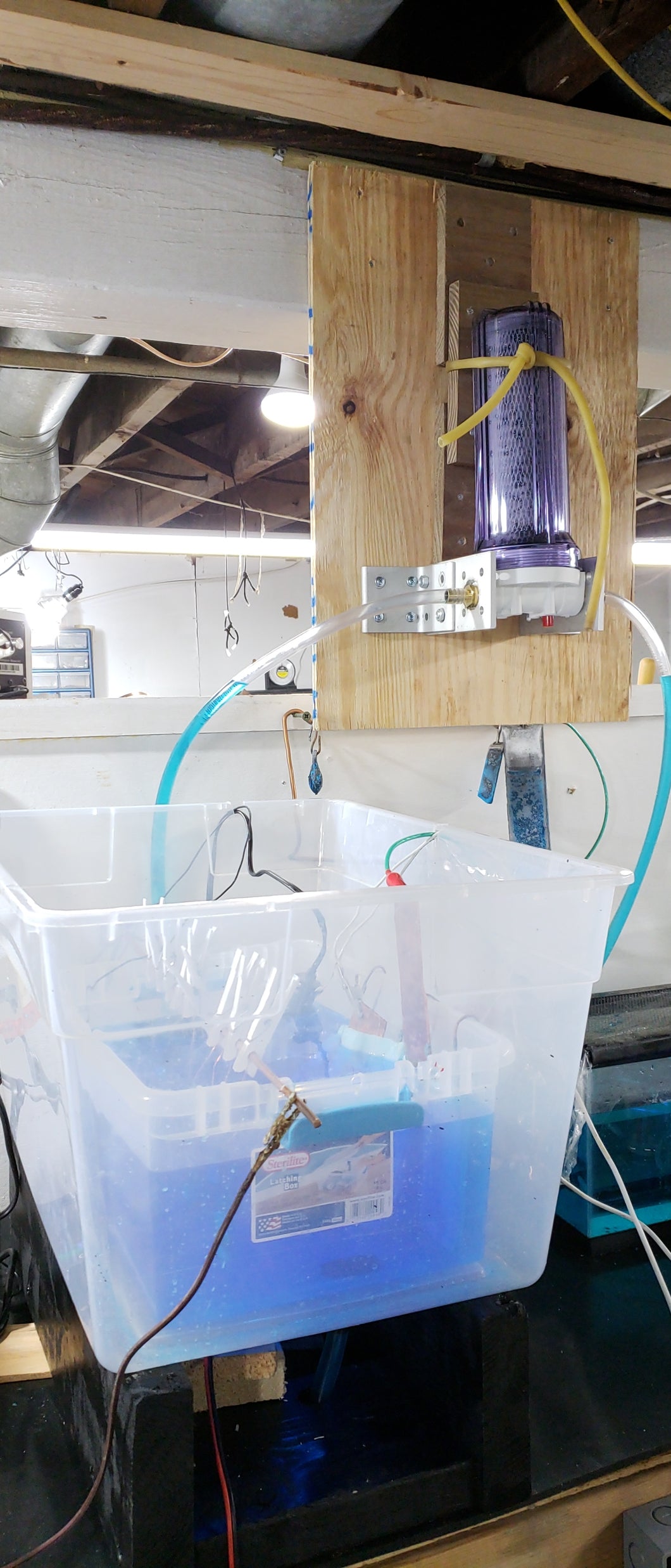 Building a Electroforming Tank with a built in Carbon Filter Pump