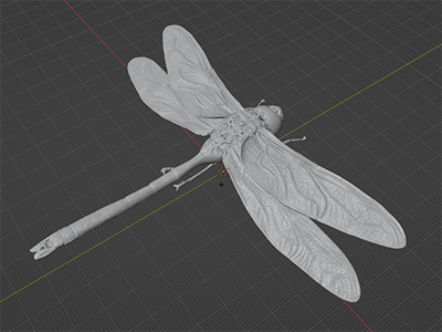 Green Emperor Dragonfly Commercial License STL