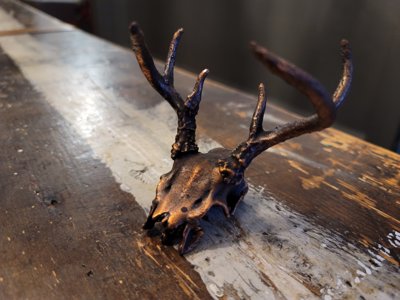 Upper Deer Skull Sculpt (STL file) Commercial License