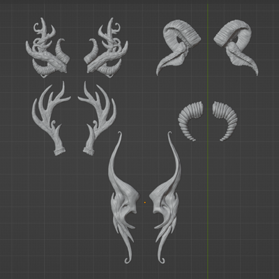 Gothic Bits Antler Collection 1