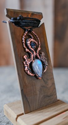 Enchanted Serpent's Moon Pendant
