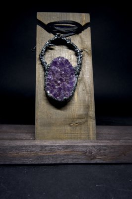 Amethyst Dreamcatcher Pendant